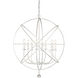 Tull 10 Light 36 inch Matte White Chandelier Ceiling Light