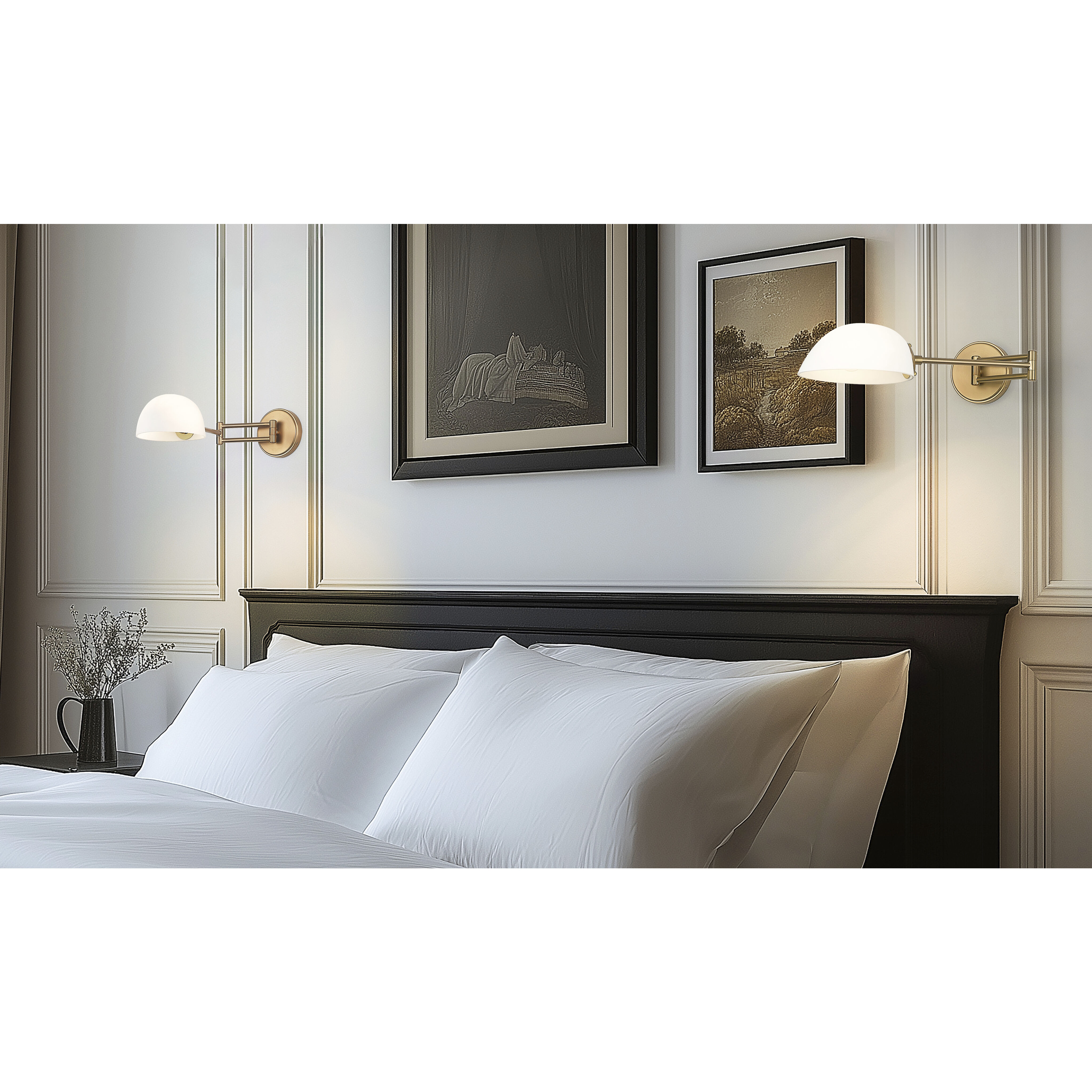 Breton Wall Sconce Wall Light in Modern Gold