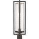 Aura 1 Light 24.5 inch Black Outdoor Post Mounted Fixture in G9