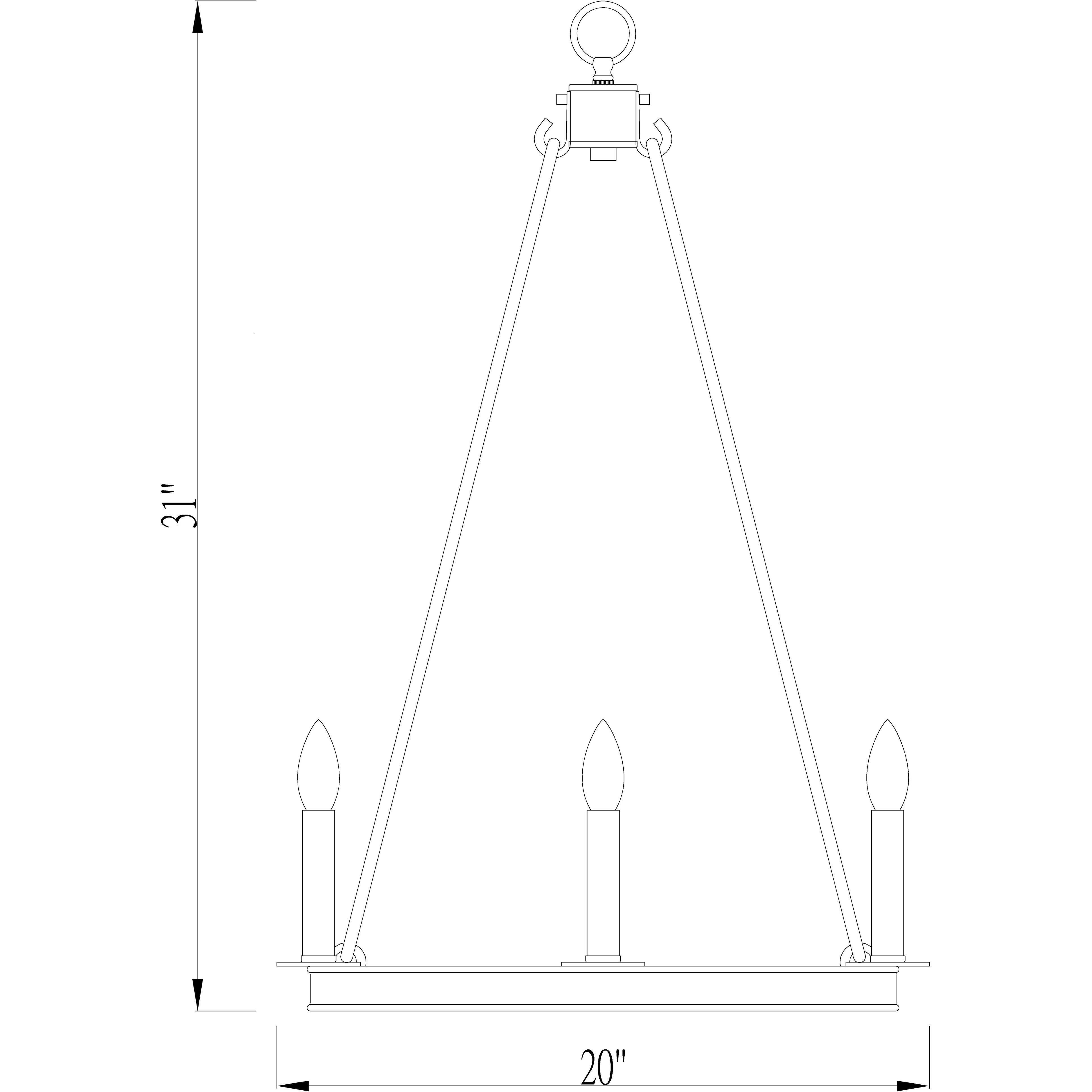 Barclay 8 Light 20 inch Matte Black Chandelier Ceiling Light
