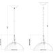 Lunelle 1 Light 12 inch Brushed Nickel Pendant Ceiling Light