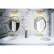 Landon 2 Light 14 inch Modern Gold Vanity Wall Light