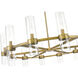 Datus 12 Light 43.5 inch Rubbed Brass Chandelier Ceiling Light