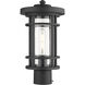 Jordan 1 Light 14.75 inch Black Outdoor Post Mount Fixture