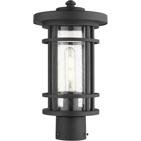 Jordan 1 Light 14.75 inch Black Outdoor Post Mount Fixture