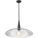 Lunelle 1 Light 24 inch Matte Black Pendant Ceiling Light