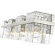 Bennington 4 Light 29.25 inch Brushed Nickel Bathroom Vanity Wall Light