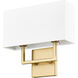Saxon Wall Sconce Wall Light in Olde Brass