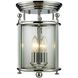 Wyndham 3 Light 8.5 inch Chrome Flush Mount Ceiling Light