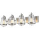 Mariner 4 Light 32 inch Brushed Nickel Vanity Wall Light
