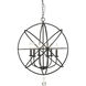 Tull 6 Light 24 inch Matte Black Chandelier Ceiling Light