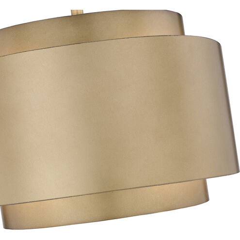 Harlech 4 Light 32.5 inch Rubbed Brass Chandelier Ceiling Light