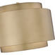 Harlech 4 Light 32.5 inch Rubbed Brass Chandelier Ceiling Light