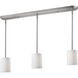 Albion 3 Light 48 inch Brushed Nickel Linear Chandelier Ceiling Light