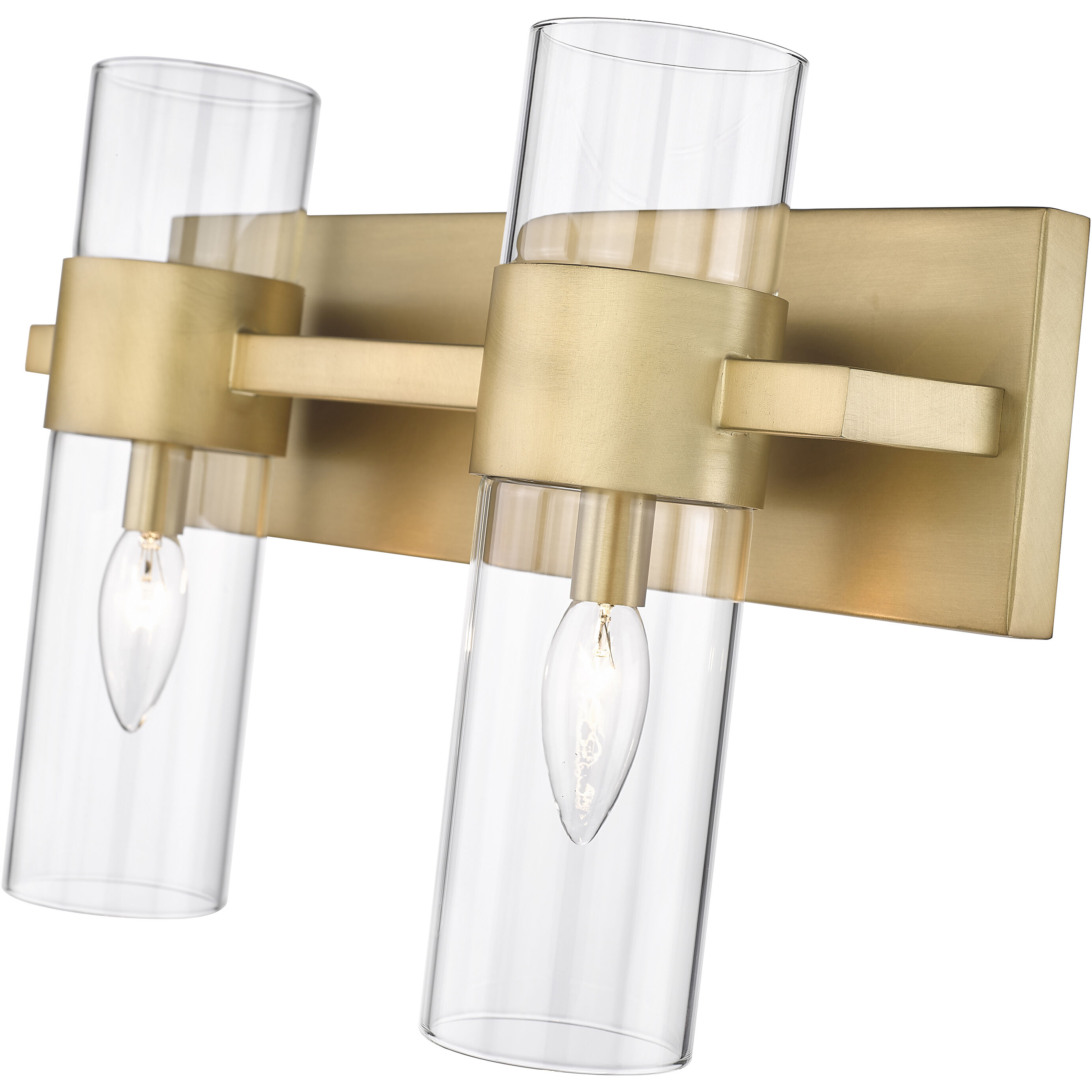 Lawson 2 Light 17 inch Rubbed Brass Vanity Wall Light in Rubbed Bronze