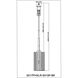 Tiberius 6 Light 129.5 inch Black Outdoor Post Mounted Fixture in Clear Seedy Glass