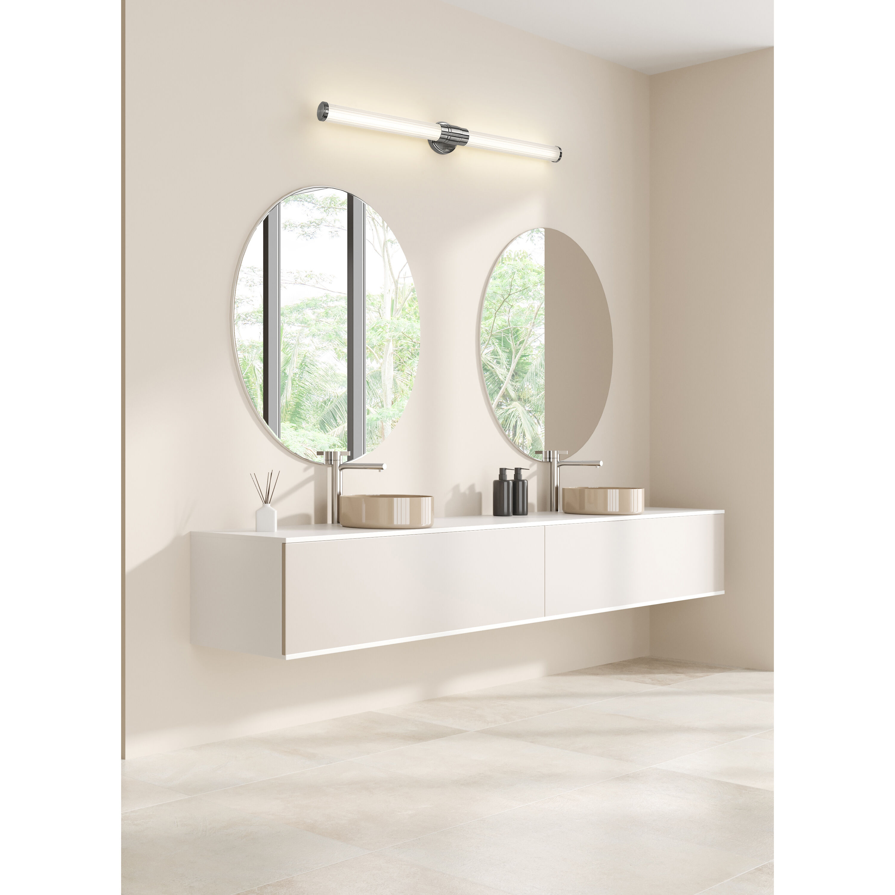 Warwick LED 40.25 inch Brushed Nickel Bath Vanity Wall Light
