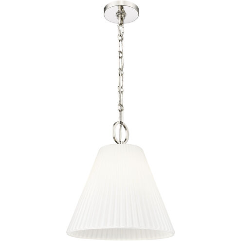 Alaric 1 Light 14 inch Polished Nickel Pendant Ceiling Light