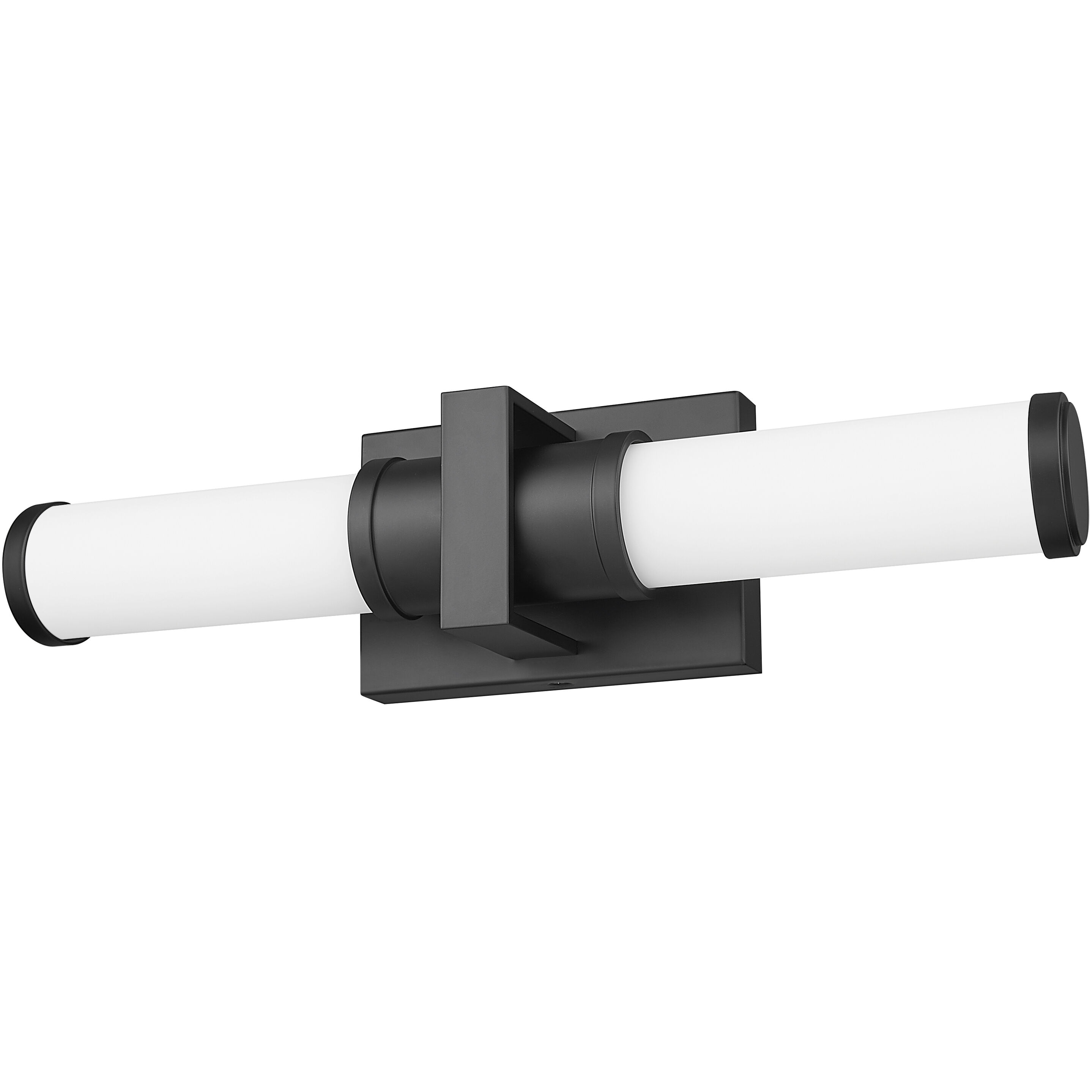 Idris LED 18.5 inch Matte Black Bathroom Vanity Wall Light