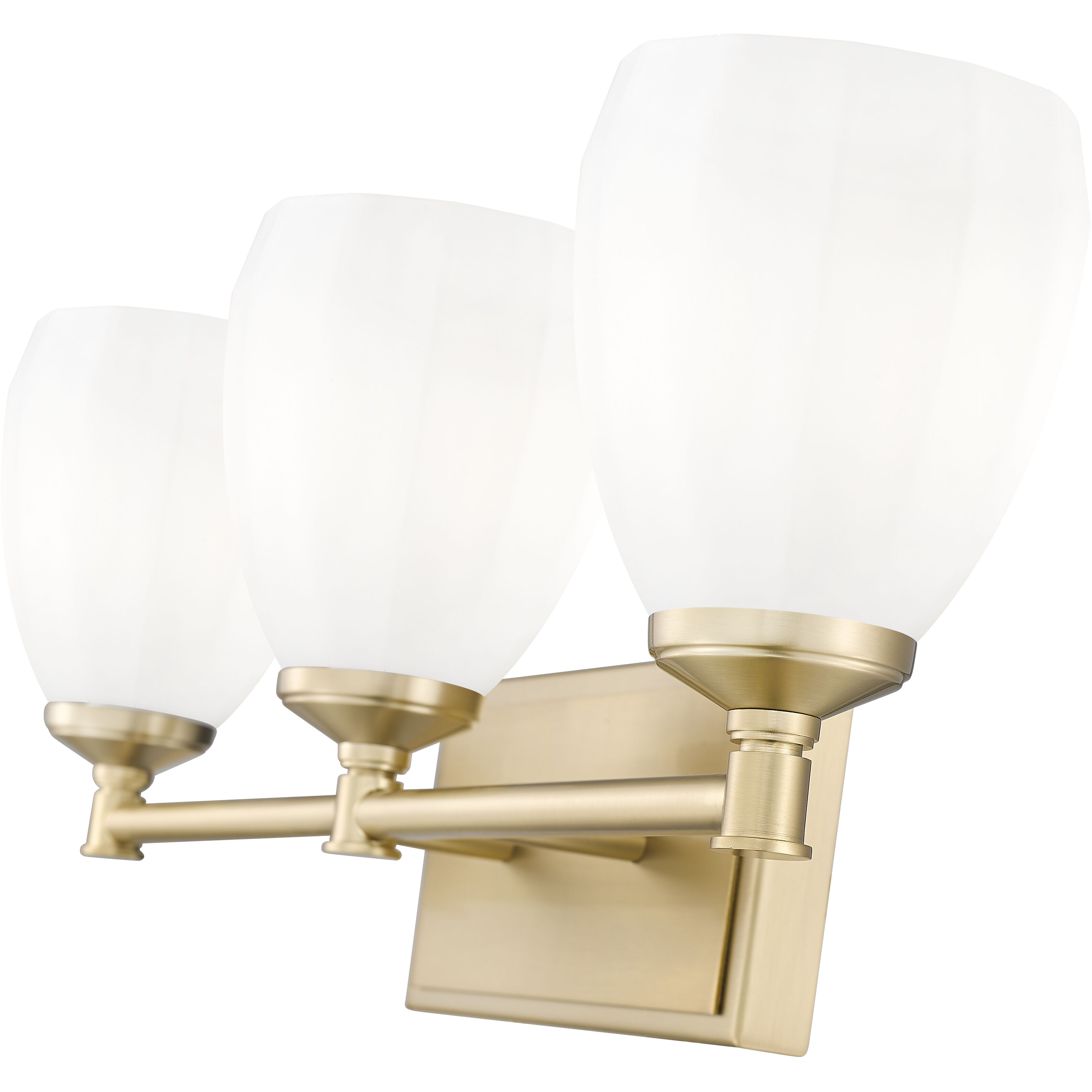 Oren 3 Light 24 inch Modern Gold Bath Vanity Light Wall Light