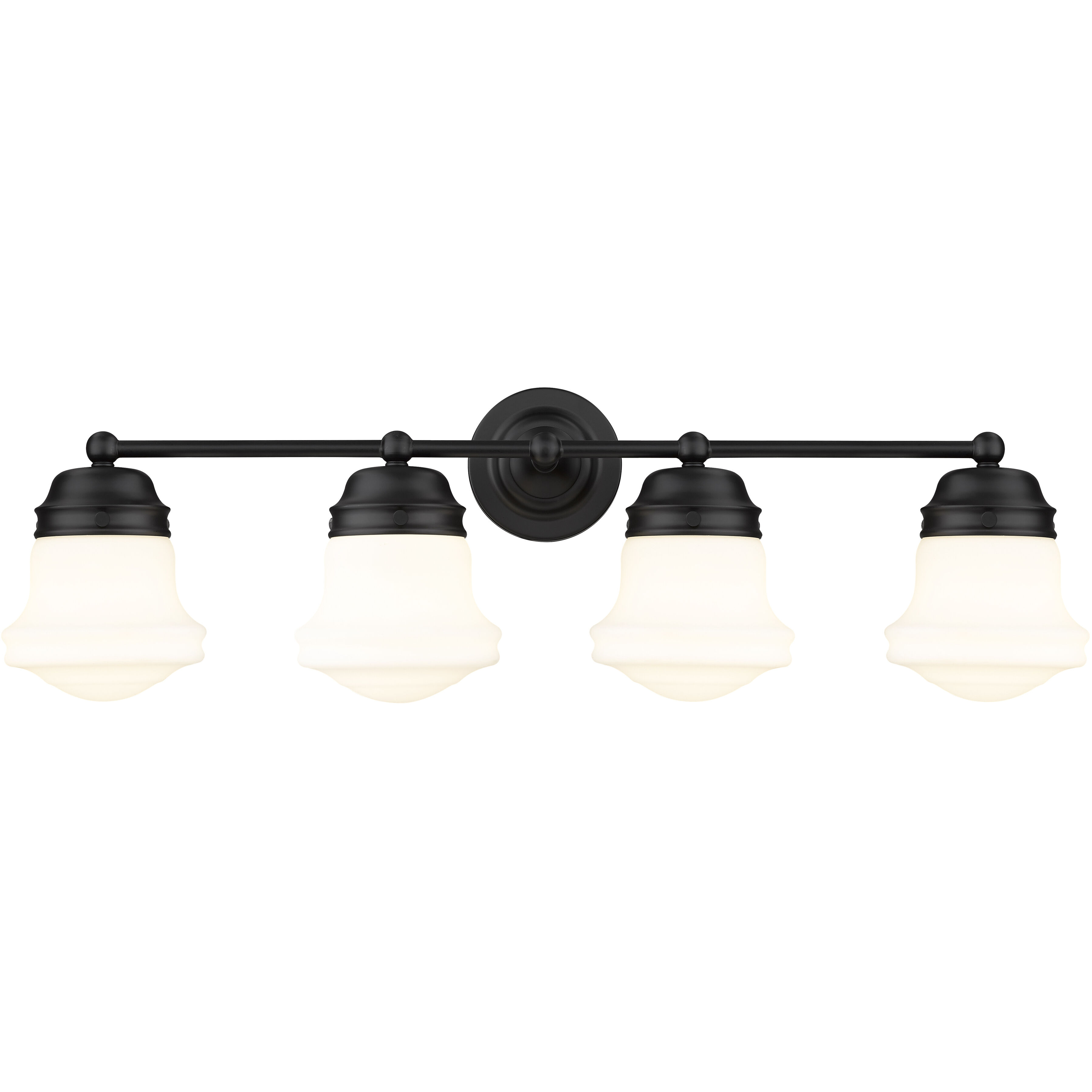Vaughn 4 Light 31.5 inch Matte Black Vanity Wall Light