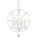 Tull 6 Light 24 inch Matte White Chandelier Ceiling Light