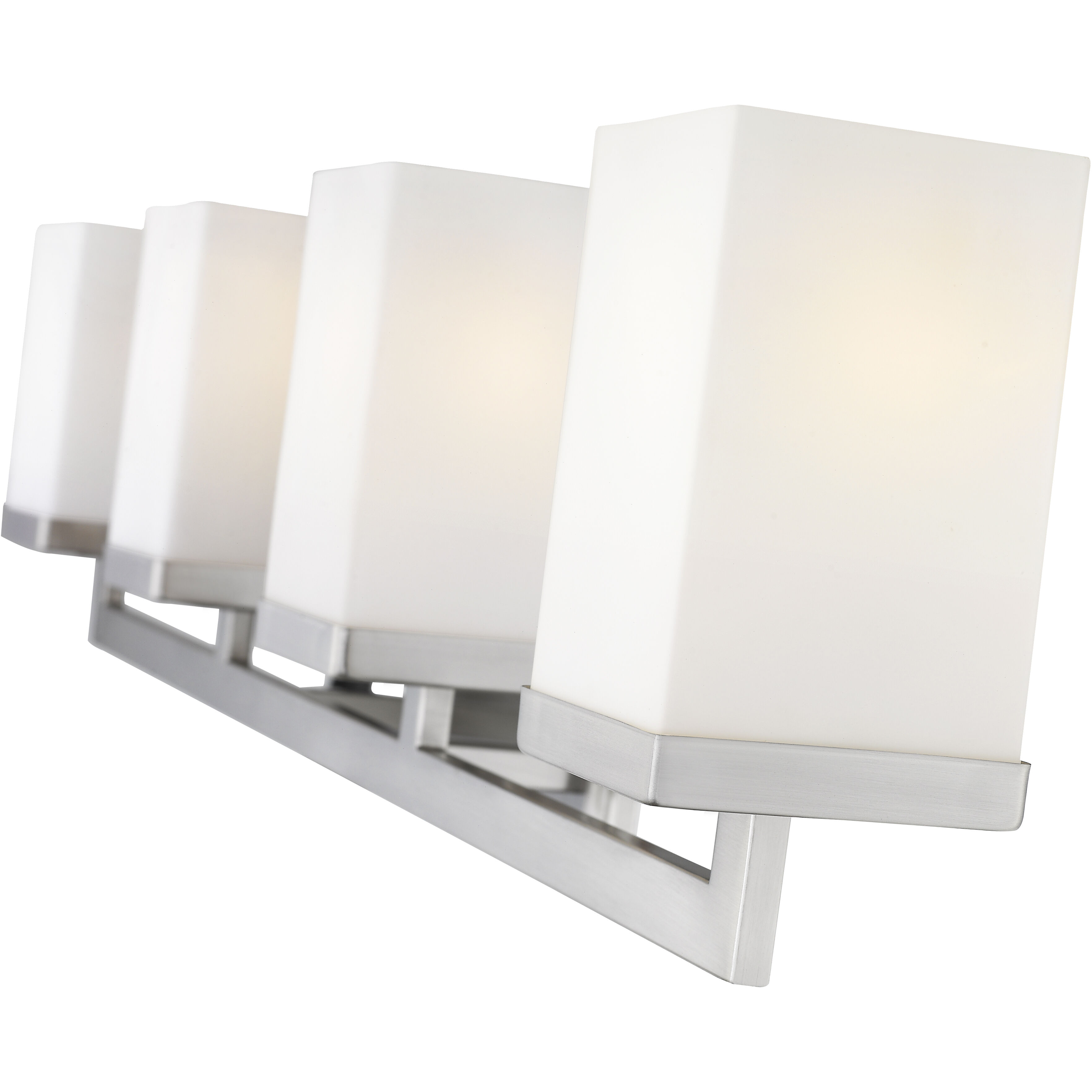 Tidal 4 Light 33.25 inch Brushed Nickel Vanity Wall Light