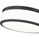 Ballord LED 12 inch Matte Black Flush Mount Ceiling Light