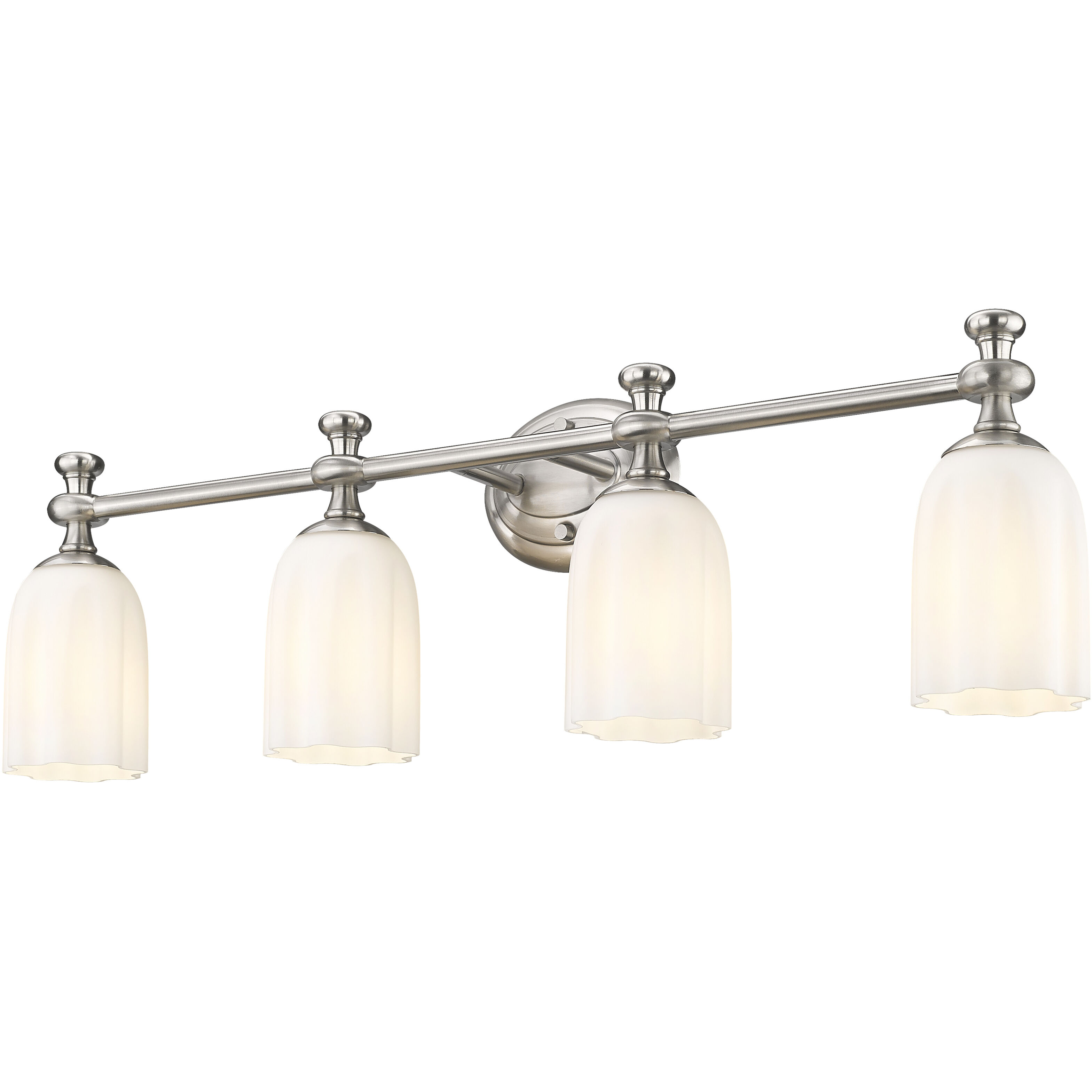 Orion 4 Light 31.25 inch Brushed Nickel Bath Vanity Light Wall Light