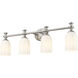 Orion 4 Light 31.25 inch Brushed Nickel Bath Vanity Light Wall Light