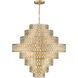 Dealey 25 Light 44.75 inch Heirloom Brass Chandelier Ceiling Light