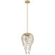 Gabriella 3 Light 9 inch Modern Gold Pendant Ceiling Light