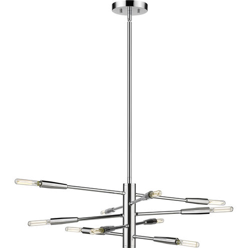 Ascension 10 Light 23.25 inch Chrome Chandelier Ceiling Light