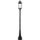 Roundhouse 1 Light 113.25 inch Black Outdoor Post Mounted Fixture