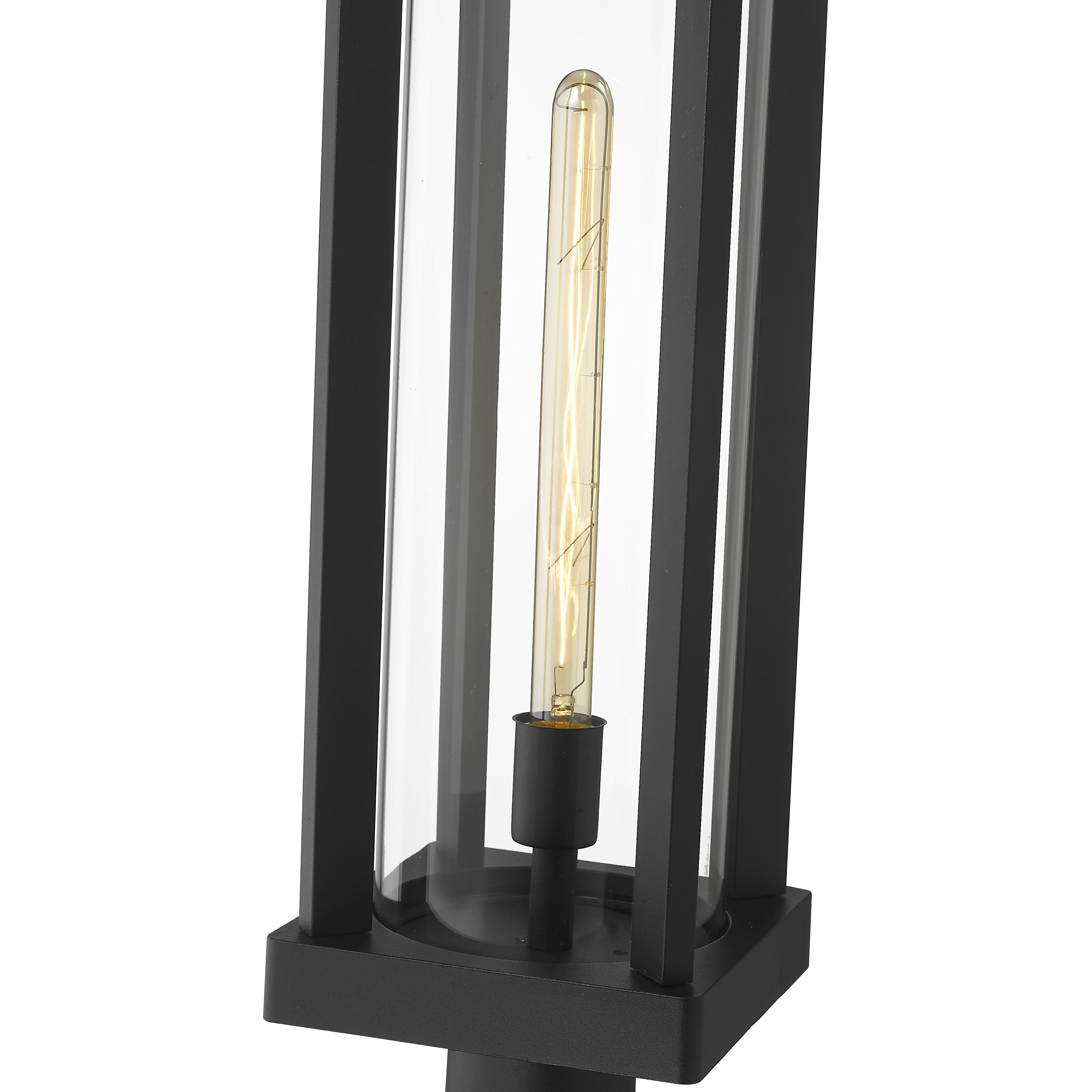 Glenwood 1 Light 22 inch Black Outdoor Pier Mounted Fixture