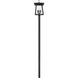 Rainer 5 Light 121.5 inch Black Outdoor Post Mounted Fixture in G9
