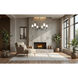 Claudelle 6 Light 46 inch Matte Black Chandelier Ceiling Light