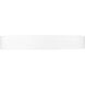 Kawan LED 20 inch Matte White and Modern Gold Flush Mount Ceiling Light