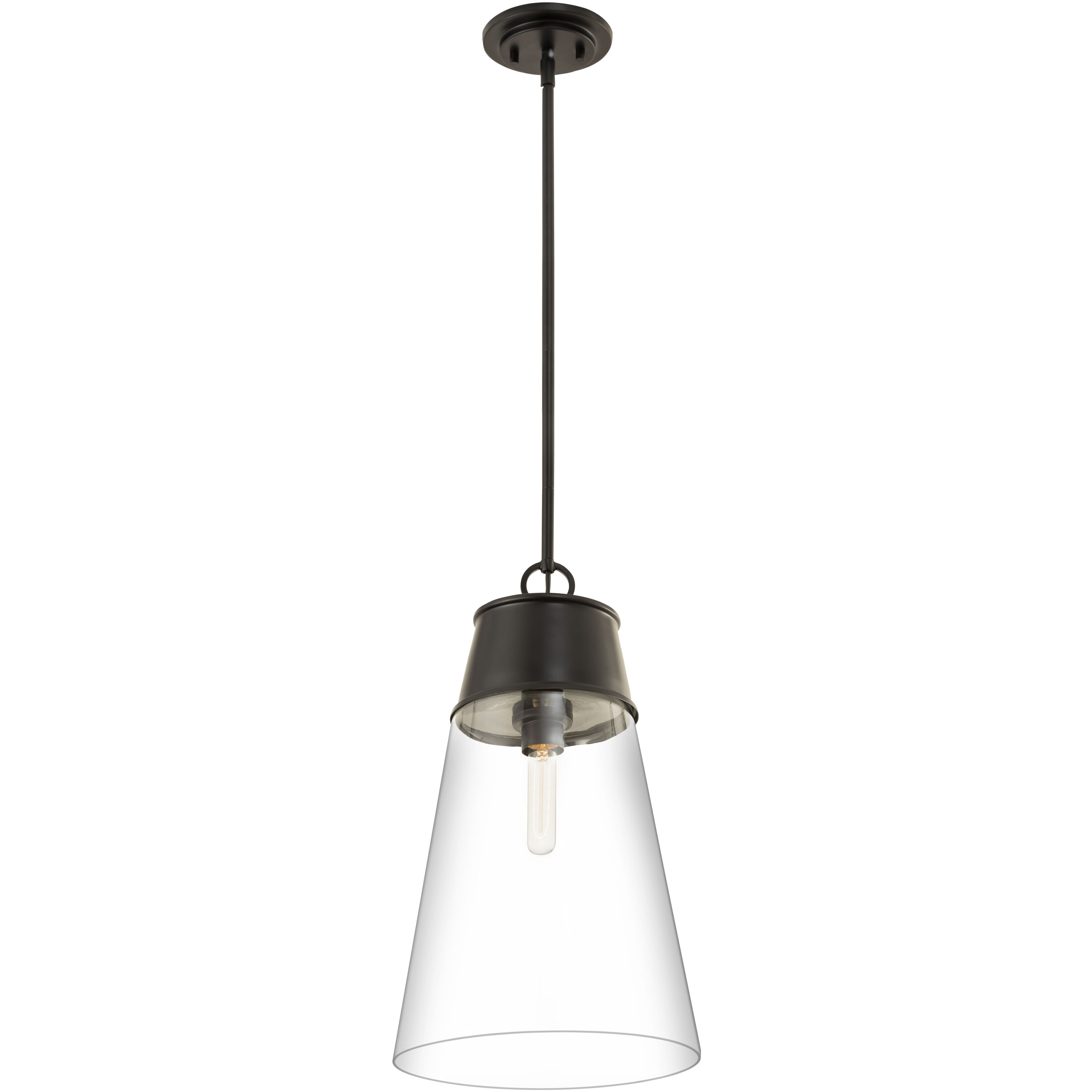Wentworth 1 Light 11.5 inch Matte Black Pendant Ceiling Light
