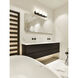 Burk 4 Light 30 inch Matte Black Bath Vanity Light Wall Light