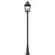 Raphael 4 Light 127 inch Sand Black Outdoor Post Mounted Fixture in Soft Sand Black