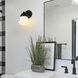 Vaughn 1 Light 6 inch Matte Black Wall Sconce Wall Light