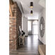 Arlo 1 Light 5.25 inch Matte Black and Chrome Flush Mount Ceiling Light