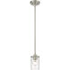 Beckett 1 Light 5.25 inch Brushed Nickel Pendant Ceiling Light