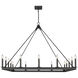 Barclay 16 Light 45 inch Matte Black Chandelier Ceiling Light