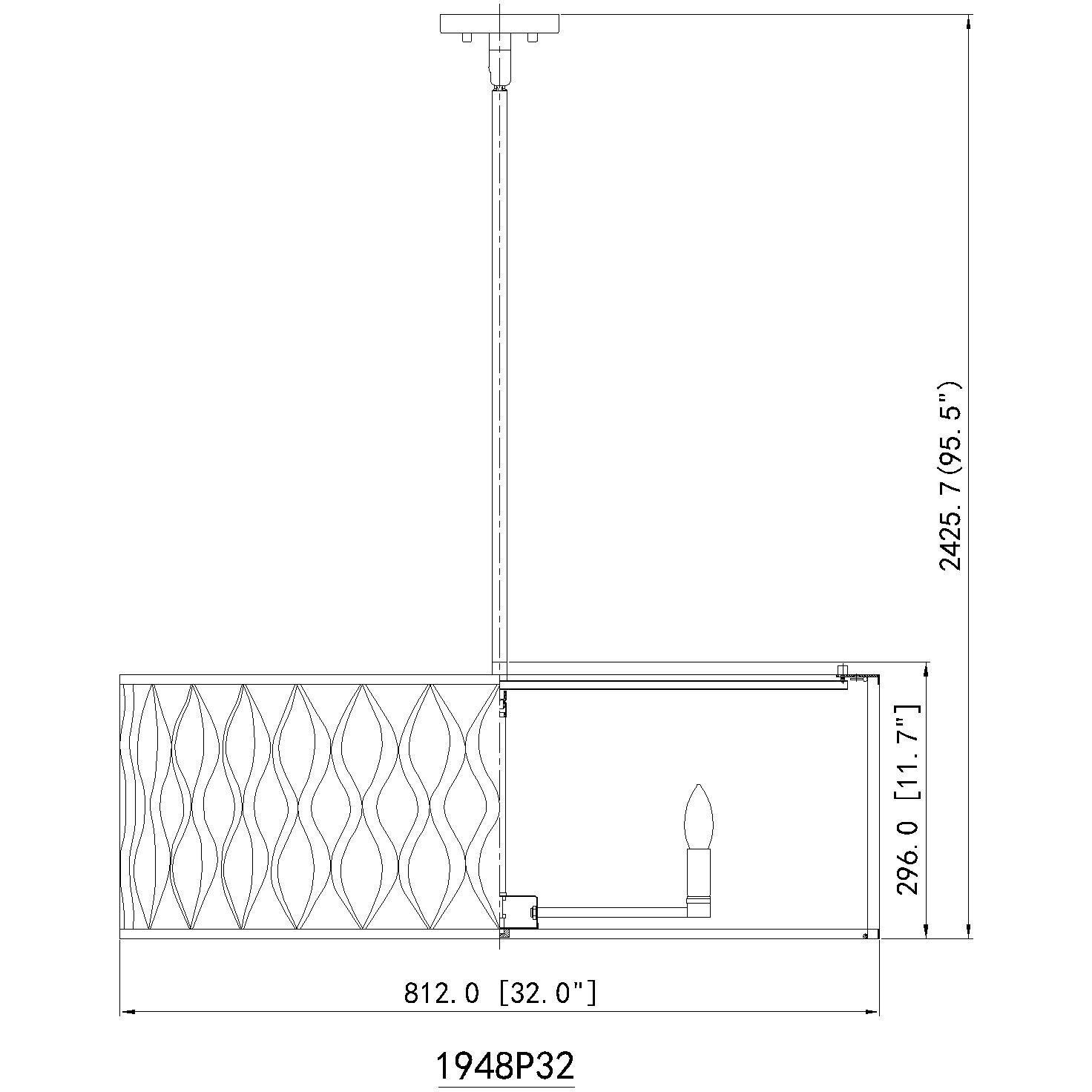 Harden 10 Light 32 inch Matte Black Pendant Ceiling Light
