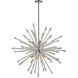 Soleia 10 Light 36.88 inch Chrome Chandelier Ceiling Light in 26.4