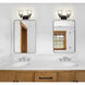 Analia 2 Light 16.5 inch Matte Black Vanity Wall Light