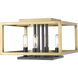 Quadra 4 Light 13.00 inch Flush Mount