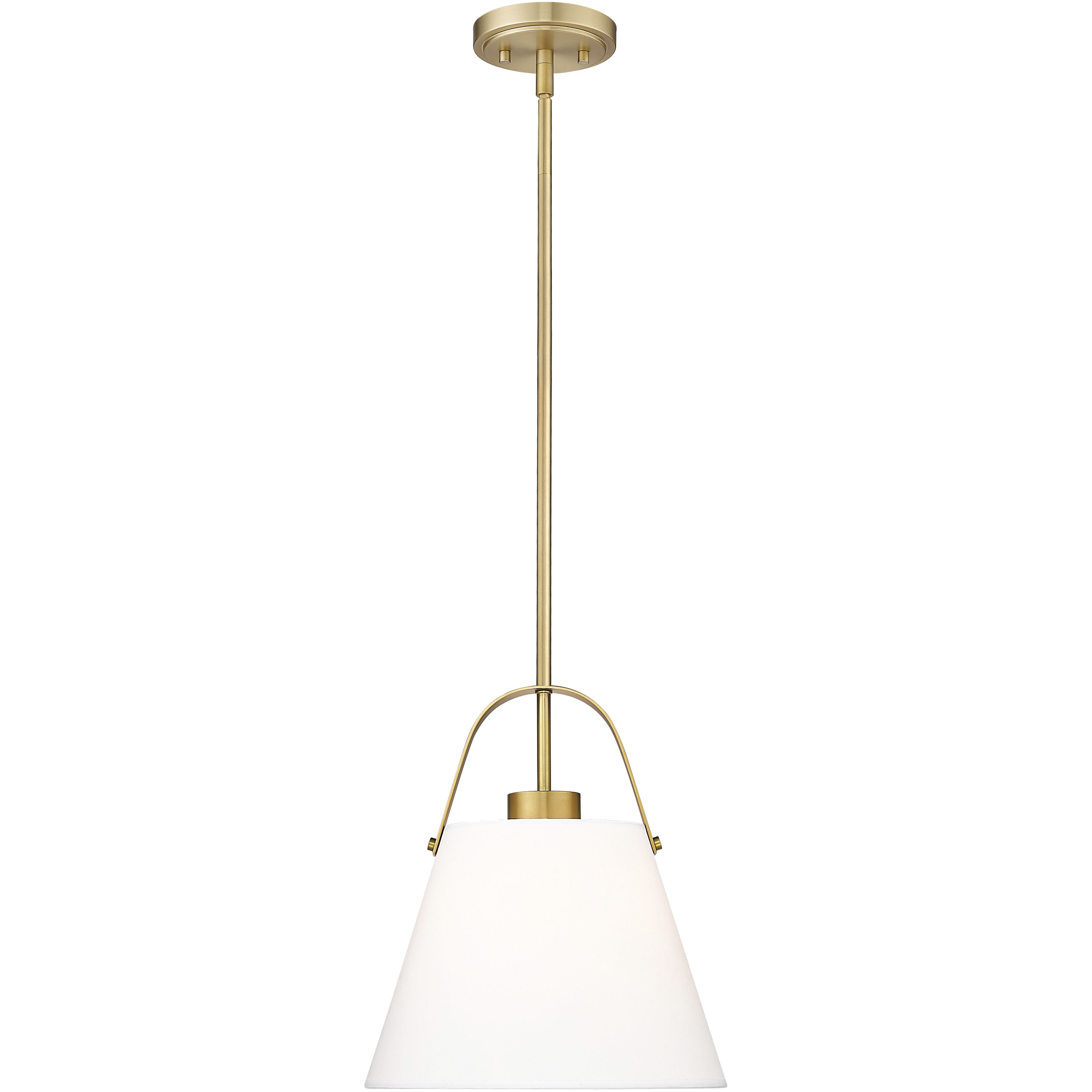 Z-Studio 1 Light 12.5 inch Heritage Brass Pendant Ceiling Light